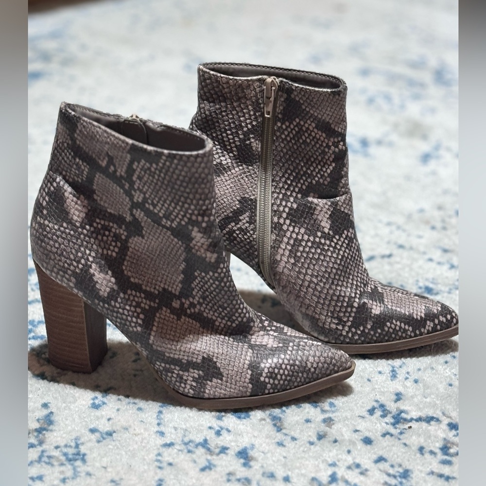 Carlos Snake Print Booties - image 3